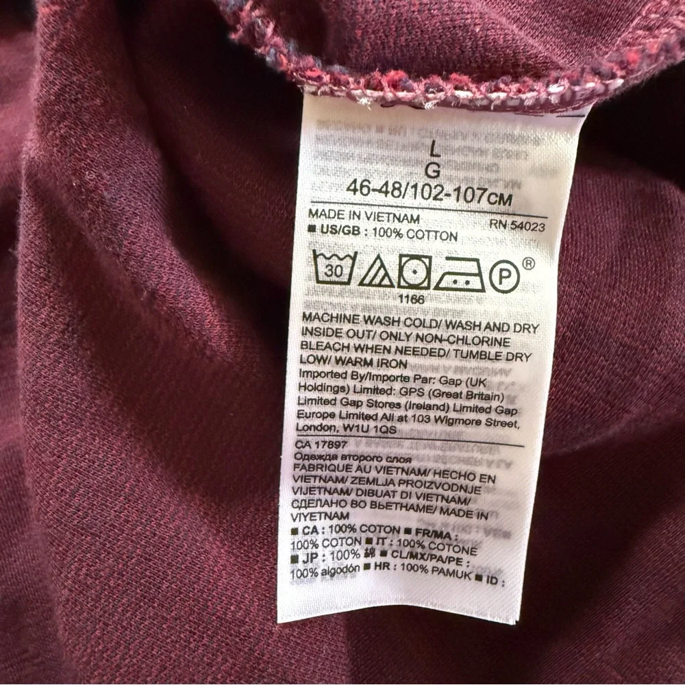 Banana Republic Luxury Touch Burgundy Polo Shirt Men’s Size Large Standard Fit